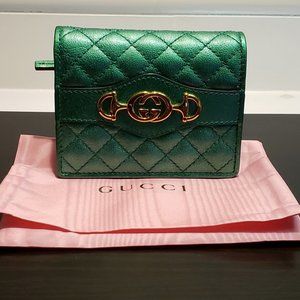 GG Horsebit quilted Card Case Wallet